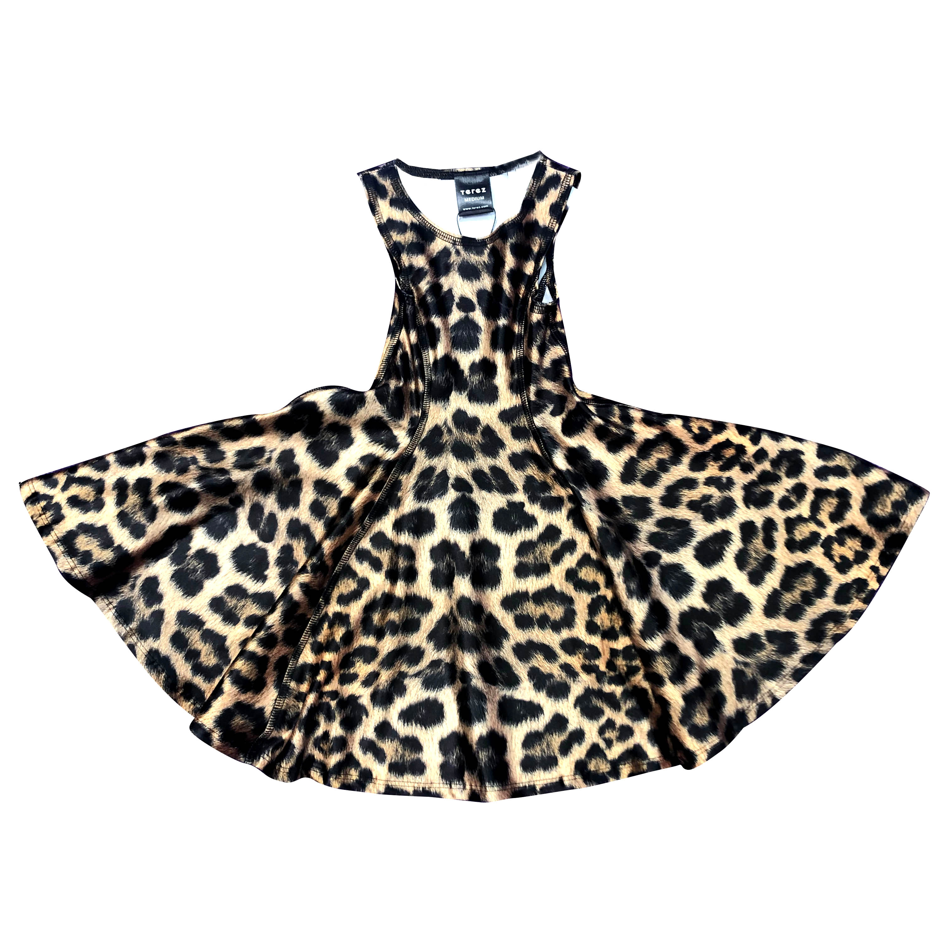leopard print skater dress Leopard Pattern Skater Dress