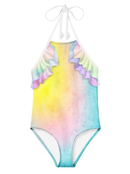 Tie Dye Noon Halter Swimsuit (INSTOCK) Size 6