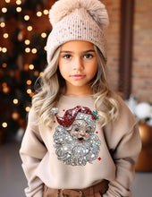 Load image into Gallery viewer, Santa Crystal Mosaic Crew Sweatshirt

