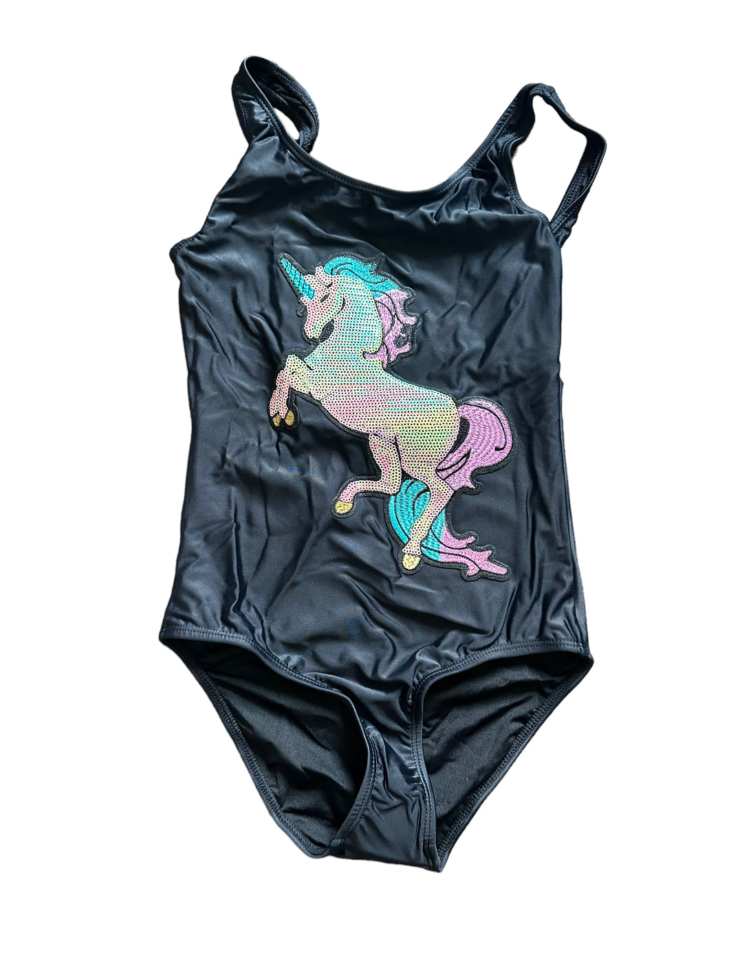 PQ Swim Black Unicorn Swimsuit  (INSTOCK) Size 12