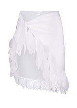 Load image into Gallery viewer, White Pareo with Petals
