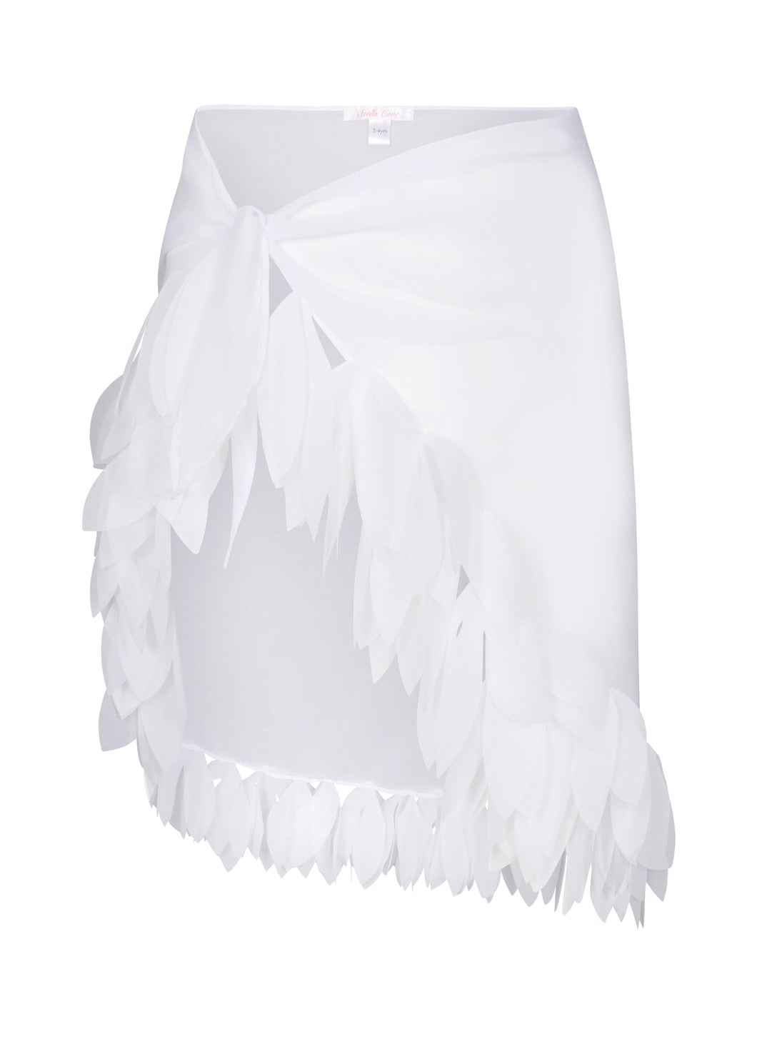 White Pareo with Petals