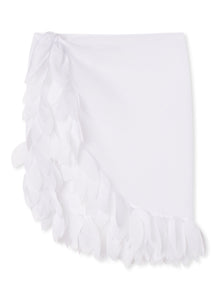 White Pareo with Petals