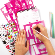 Load image into Gallery viewer, Fashion Design Compact Sketch Portfolio
