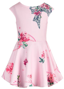 Clearance - Hannah Banana Pink Flare Skater Dress