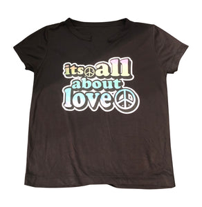 Clearance - Flowers by Zoe Its All About Love Black Tee
