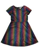 Load image into Gallery viewer, Clearance - Appaman Rainbow Metallic Mesh Dress - Size 12
