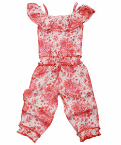 CLEARANCE - OOh! La, La! Couture Sea Coral Champagne Romper - 3T