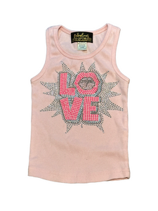 CLEARANCE - Pink LOVE Tank - Size 24 Months