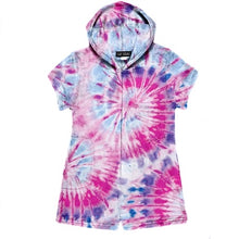 Load image into Gallery viewer, RAZZY Tie-Dye Fuzzy Romper Loungewear
