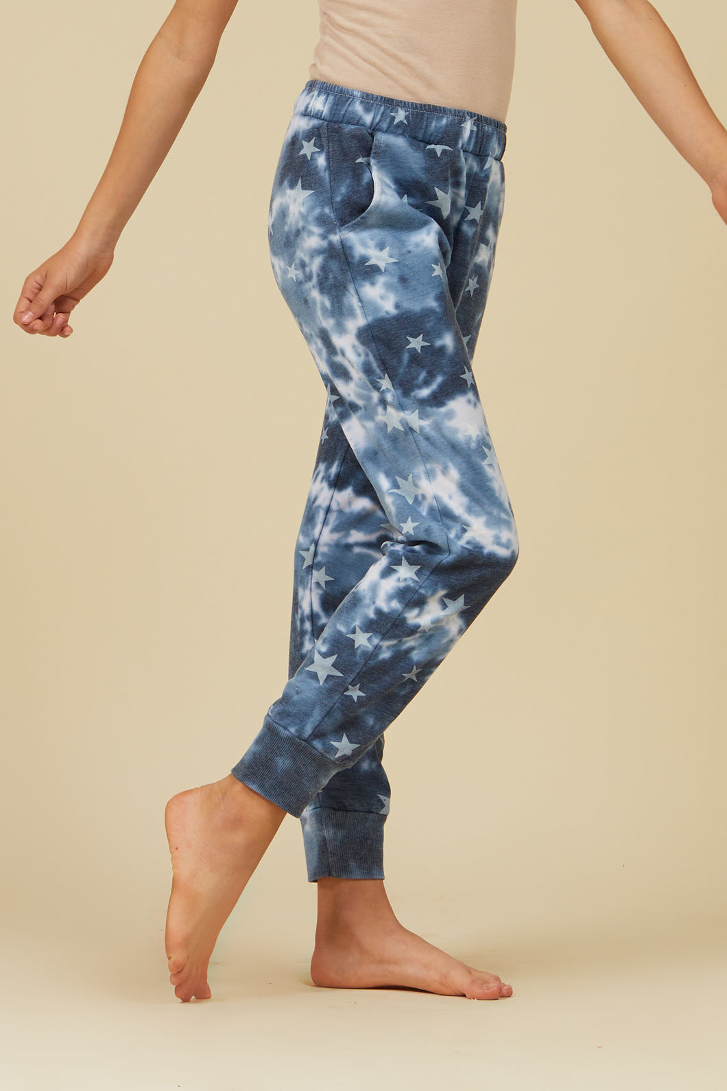 CLEARANCE - Vintage Havana Navy All Over Stars Jogger