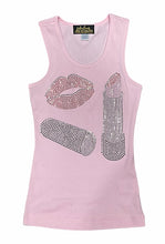 Load image into Gallery viewer, Lipstick and Lips Bling Shirt

