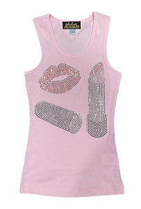 Lipstick and Lips Bling Shirt