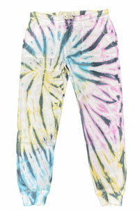 CLEARANCE - Ladies Vintage Havana Pastel Swirl Burnout Jogger