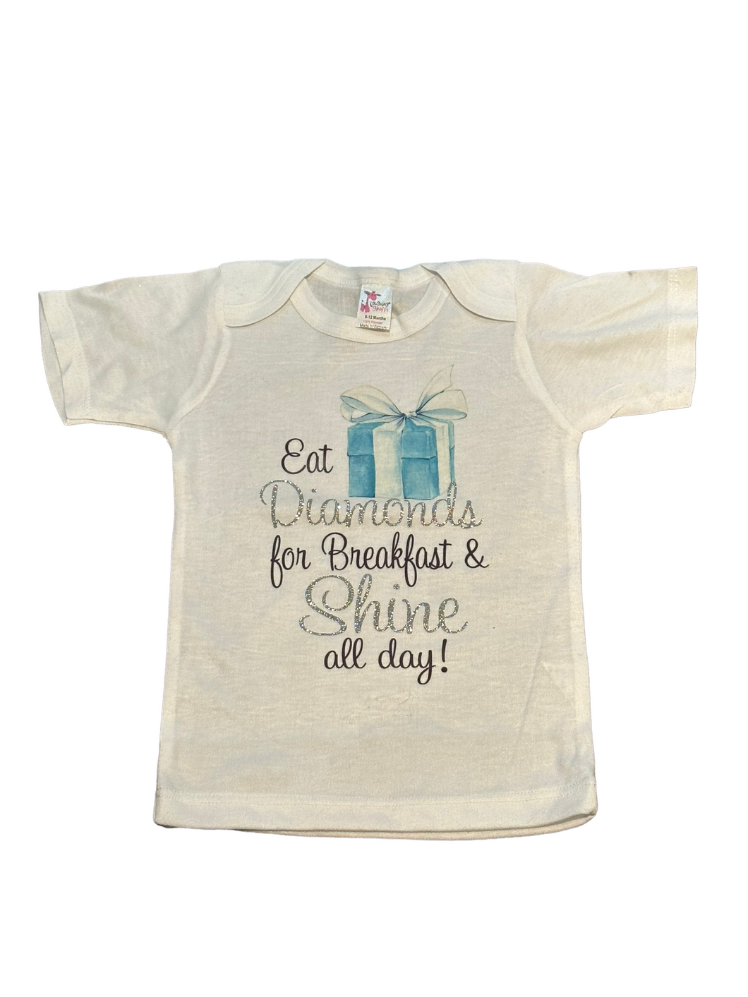 CLEARANCE Eat Diamonds for Breakfast TShirt - Size 6/12 Months