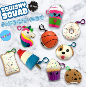 Top Trenz  Squishy Squad Backpack Clips